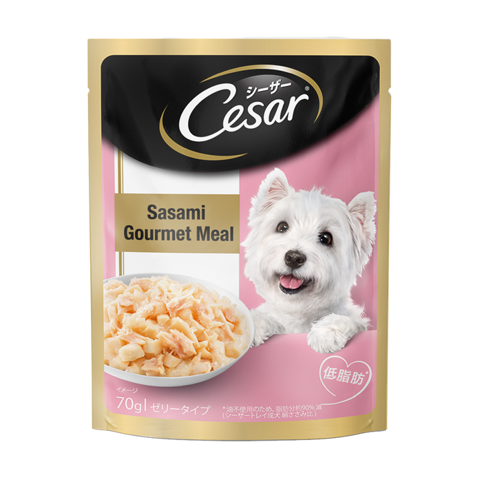 Cesar Premium Sasami (Gourmet Meal) Adult Wet Dog Food Pouch - 70 gm