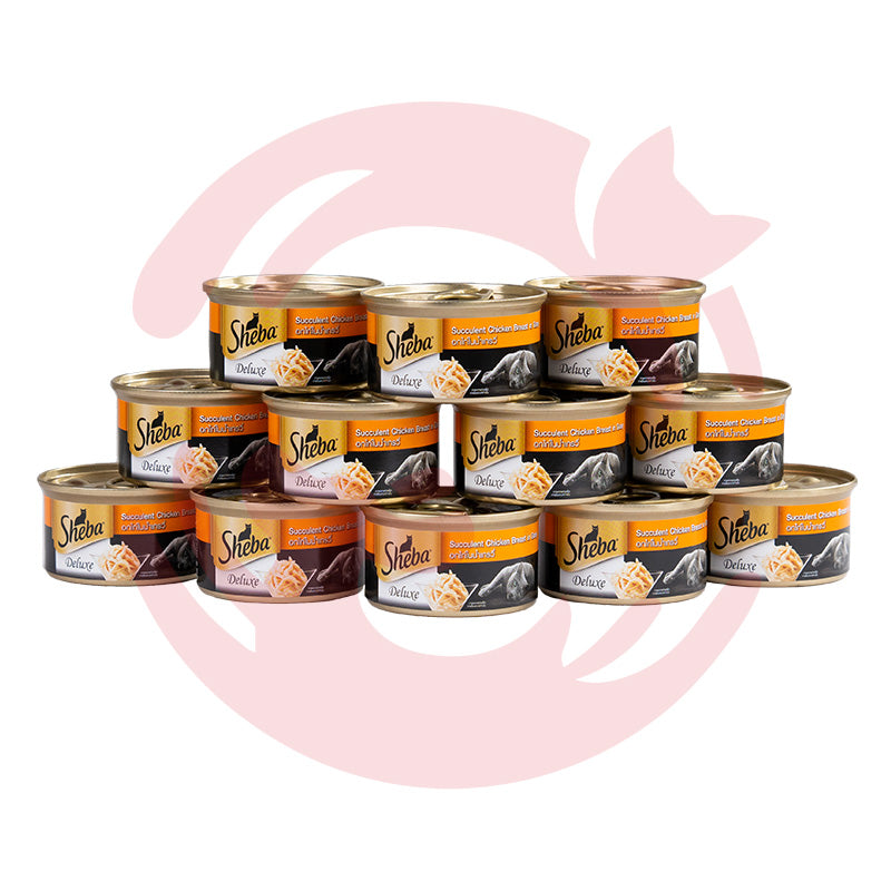 Sheba Wet Cat Food - Chicken Breast in Gravy Can