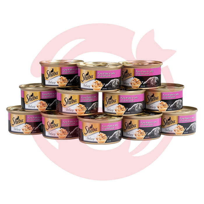 Sheba Wet Cat Food - Tuna Filets in Jelly Can