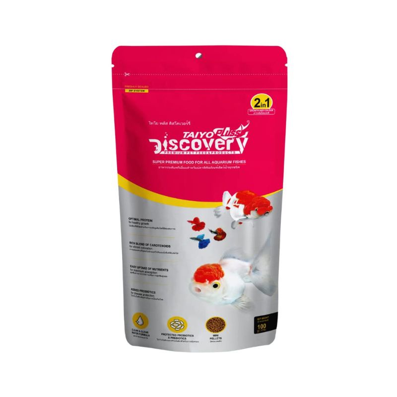 Taiyo Pluss Discovery Fish Food - Super Premium 2 in 1 Formula (Mini Pellets)