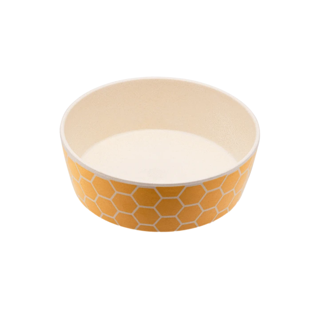 Becopets Classic Bamboo Bowl - Honeycomb