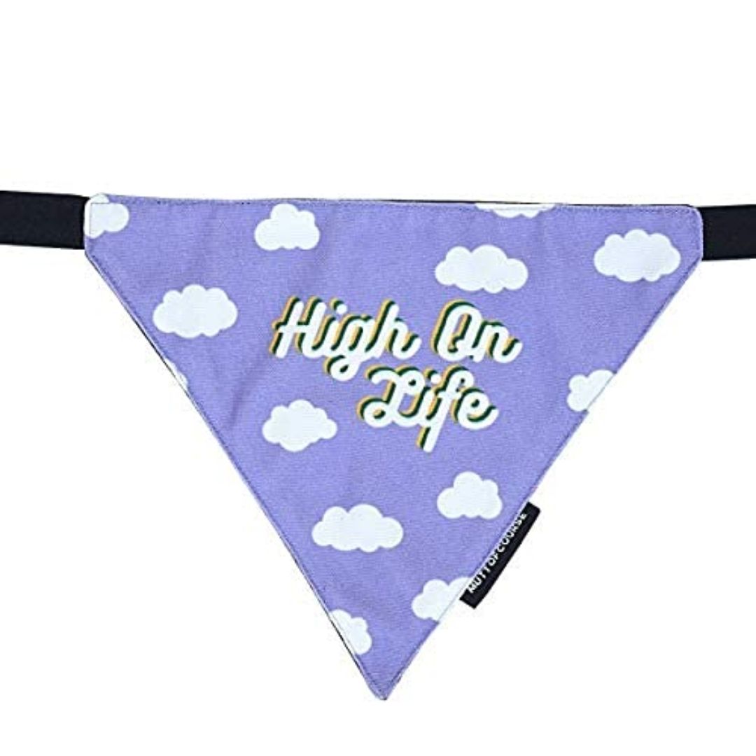 Mutt Of Course Dog Bandana - High on Life