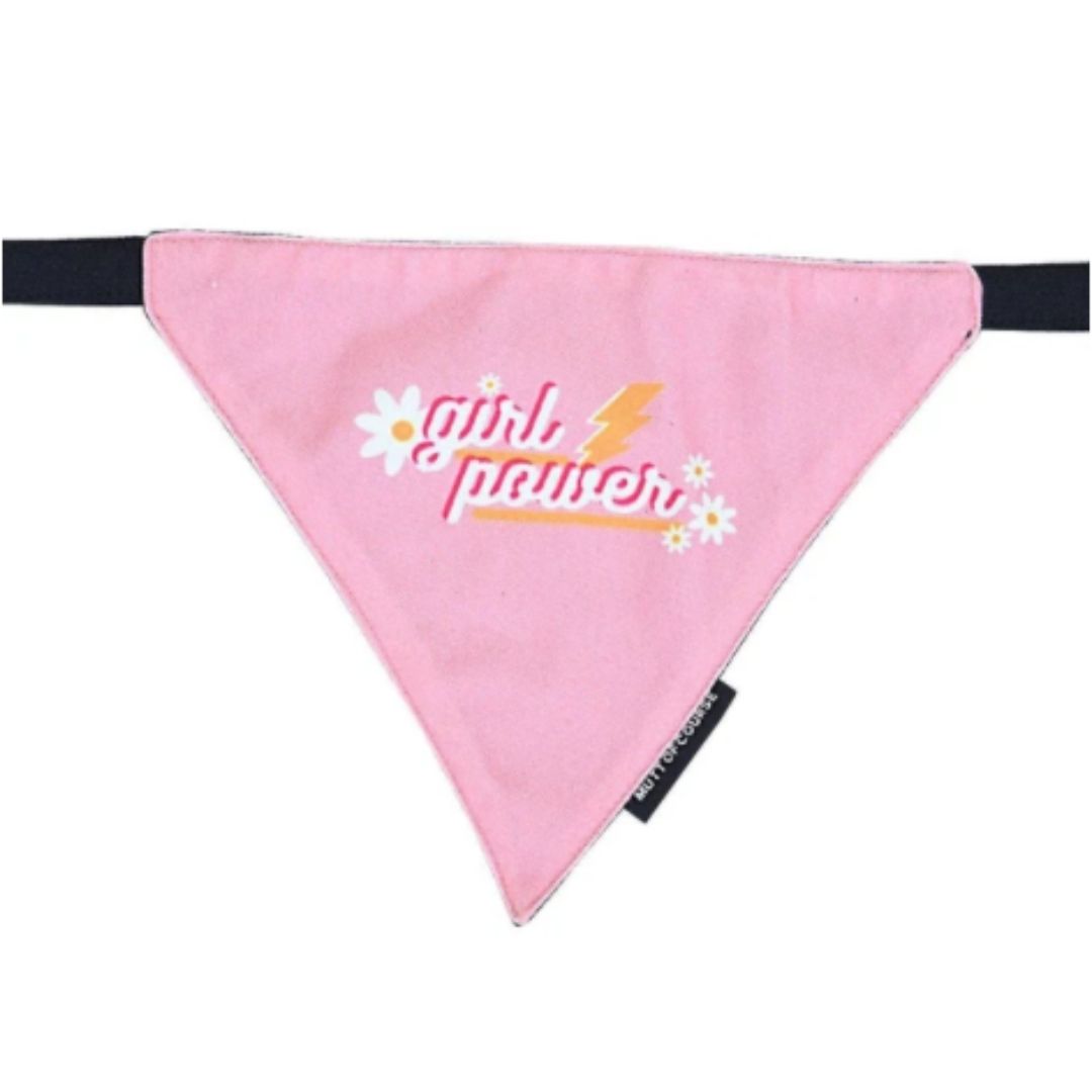 Mutt Of Course Dog Bandana - Girl Power