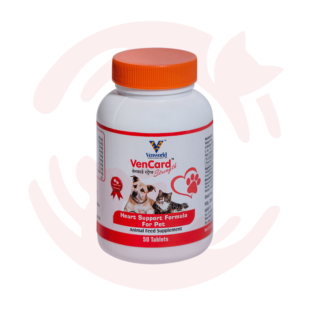 Venkys Supplement for Cats & Dogs - VenCard Strength (50 tabs)