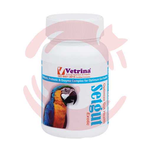 Vetrina Setgut Exotic Gut Health Optimizer for Birds (50g)