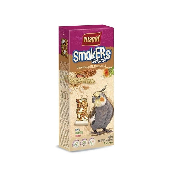 Vitapol Smakers Bird Treats for Cockatiels - Nut (90g)