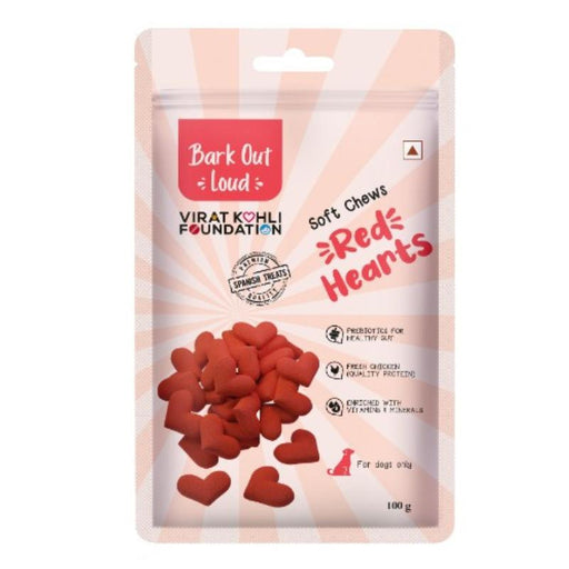 Bark Out Loud By Vivaldis Dog Treats - Red Heart Treats (100g)